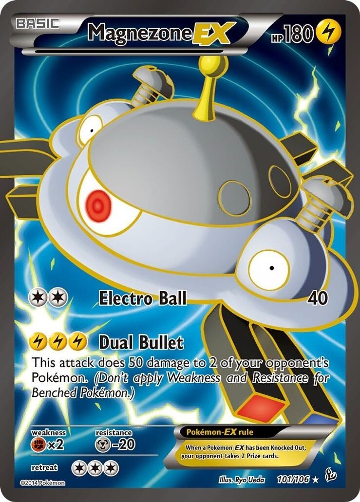 Magnezone EX - 101/106 - Pokemon Flashfire XY Full Art Ultra Rare Card LP