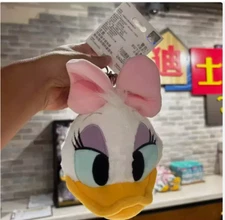 Authentic Disney Daisy Duck shoulder Bag Coinbag phone bag Wallet Plush Keychain