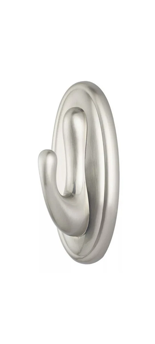 3M Command Large Plastic Decorative Hooks 6.75 in. L 1 pk Silver Hook