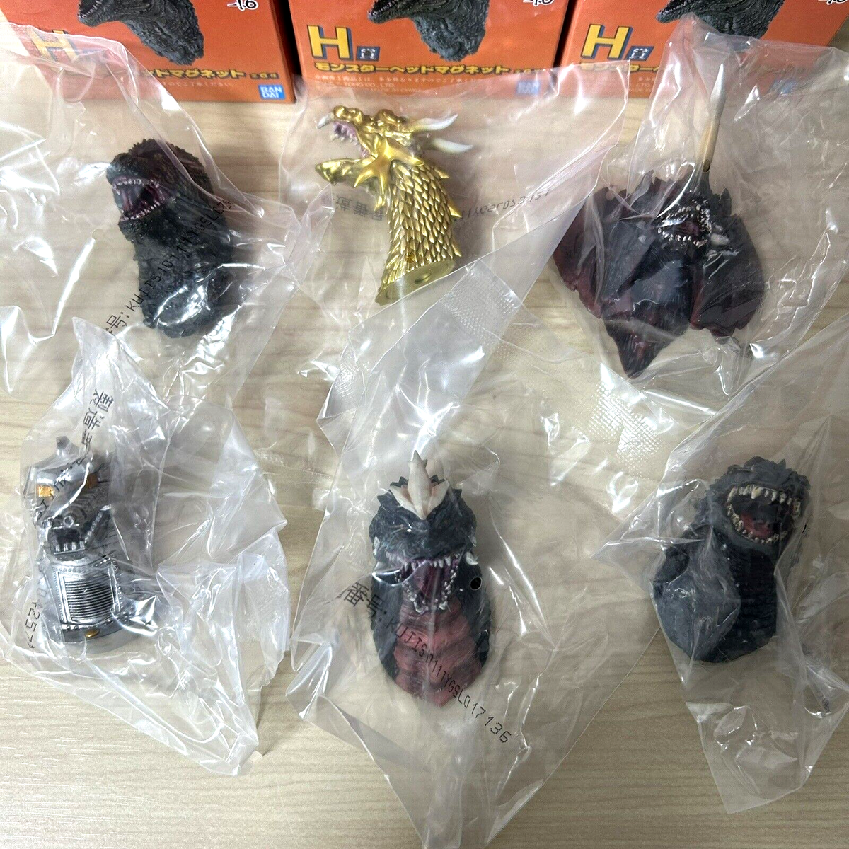 Godzilla Monster Head Magnet Complete 6 types set Ichiban Kuji