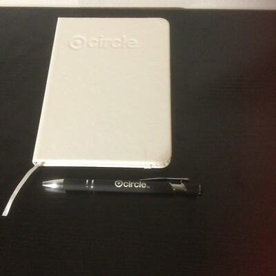 Target  circle   Hardbound notebook with page holder and closing strap,PEN RARE