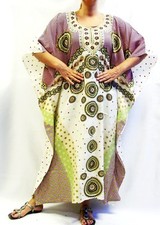 Kaftan Dress Taj Mahal Caftan Cover Up Butterfly Dragonfly Polka M L XL 1X 2X 