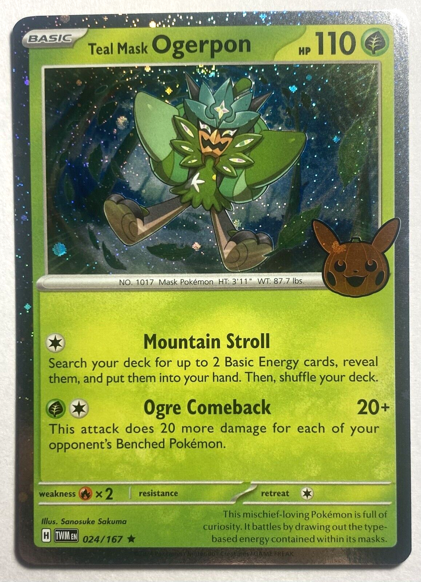 Pokemon TCG Trick or Trade 2024 Teal Mask Ogerpon 024/167 Cosmo