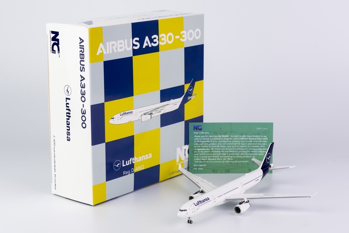 NEW * Lufthansa A330-300 Reg :D-AIKQ NG MODEL 62029 1:400