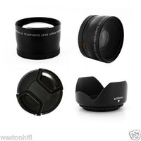 3 Lenses Telephoto Wide Angle And Macro For Canon T3i T2i T1i Xsi Xs Sl1 T4i 3 Lenses Telephoto Wide Angle And Macro For Canon T3i T2i T1i Xsi Xs Sl1 T4i