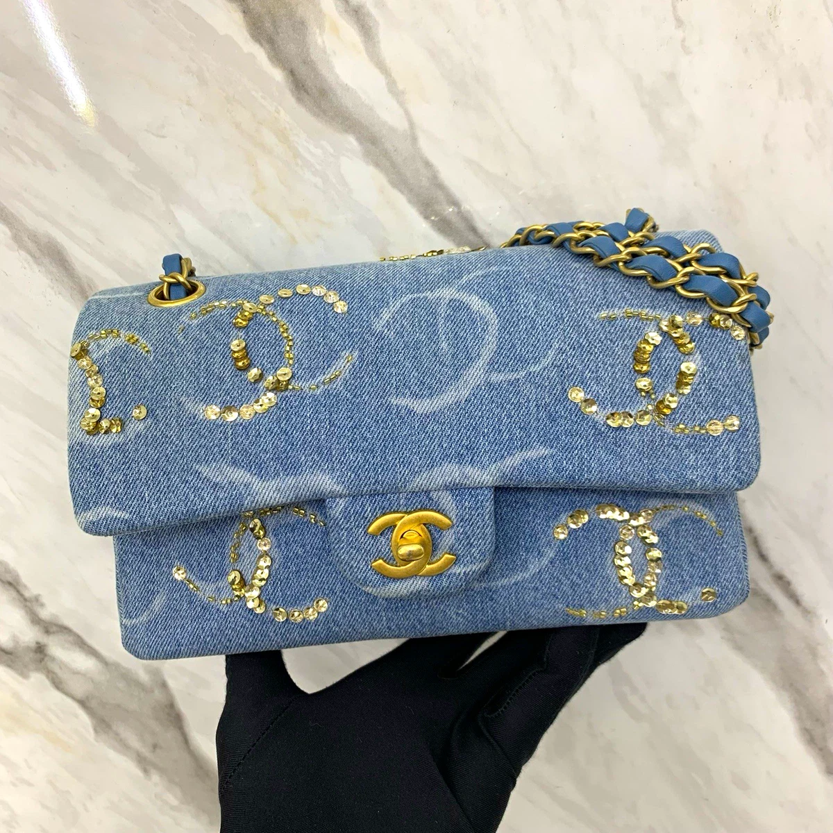 CHANEL Sequin Blue Bags & Handbags for Women for sale | eBay