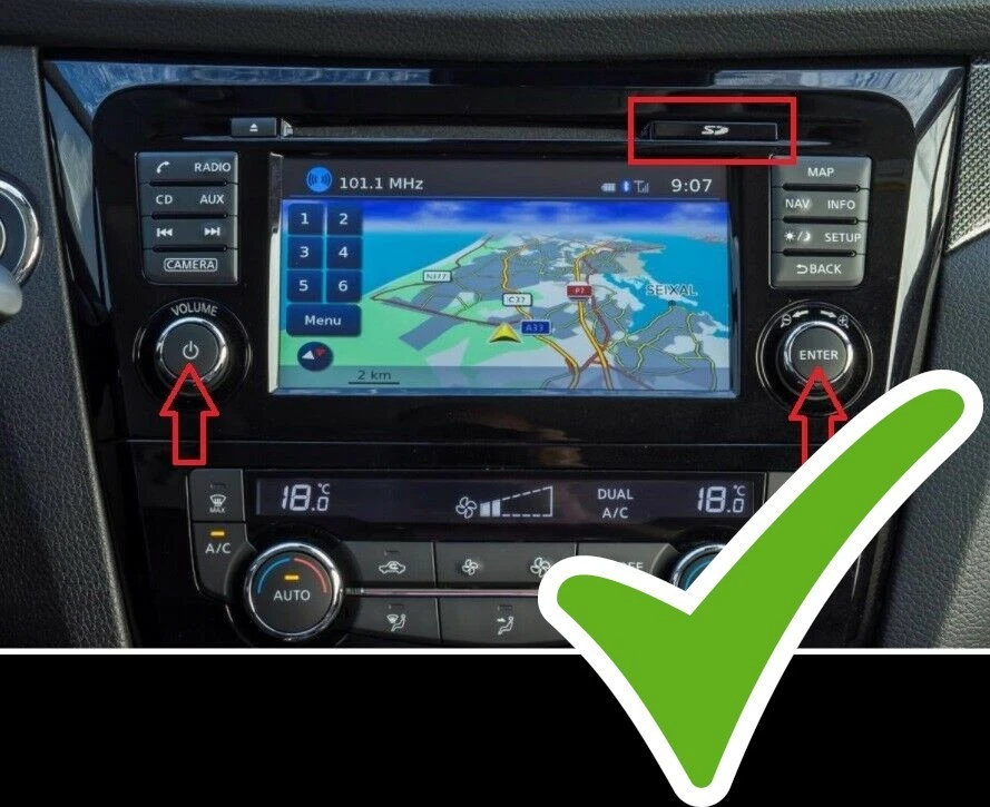 NEUESTE NISSAN CONNECT 3 V7 SD KARTE EUROPA Qashqai X-Trail Micra Juke Note Leaf - Bild 4 von 4