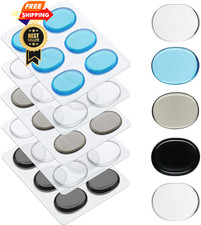 Fiada 30 Pieces Drum Dampeners Gels 30, Transparent White, Black, Blue, Gray