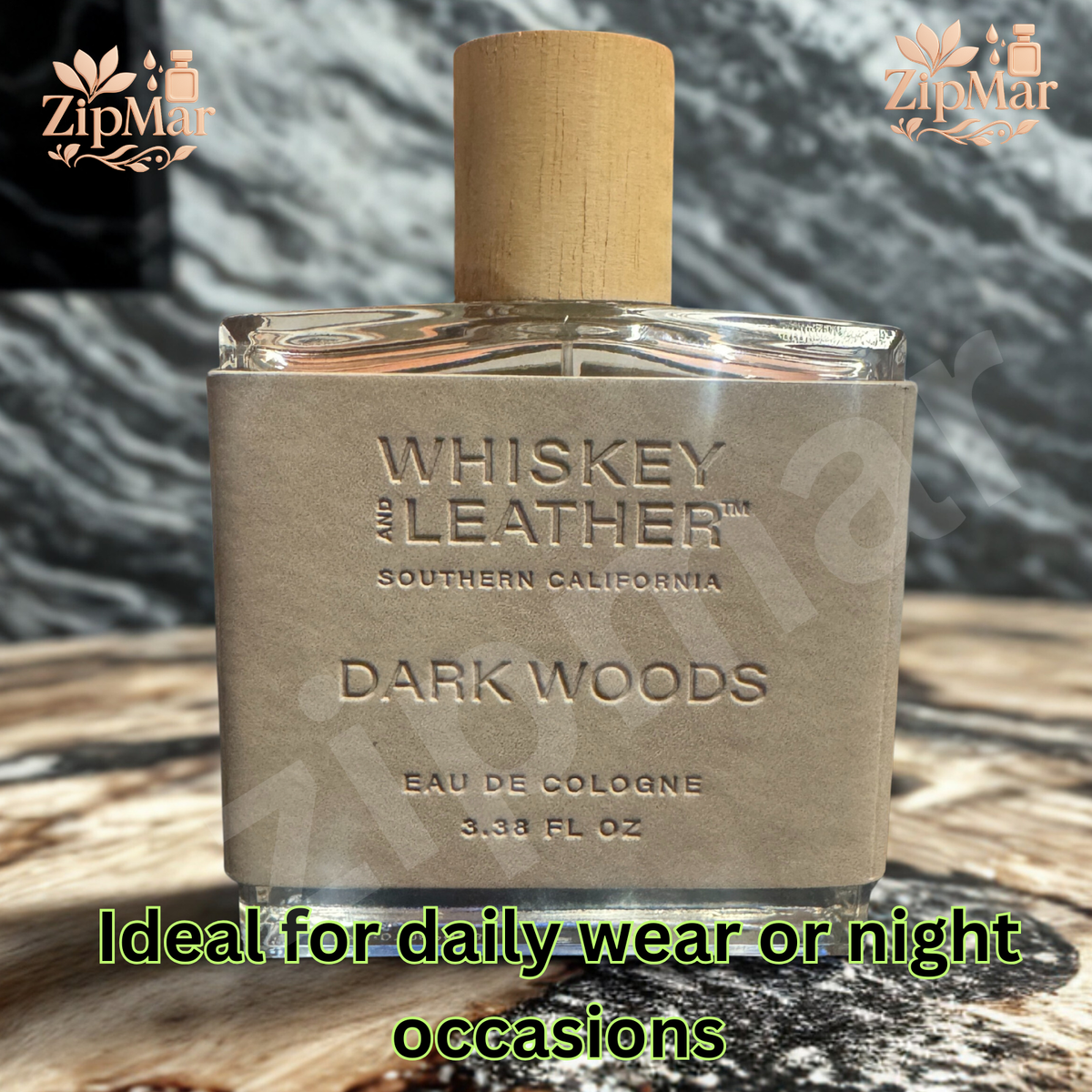 Whiskey & Leather Dark Woods Cologne 3.38 oz/100ml Woody Leather Men's  Fragrance