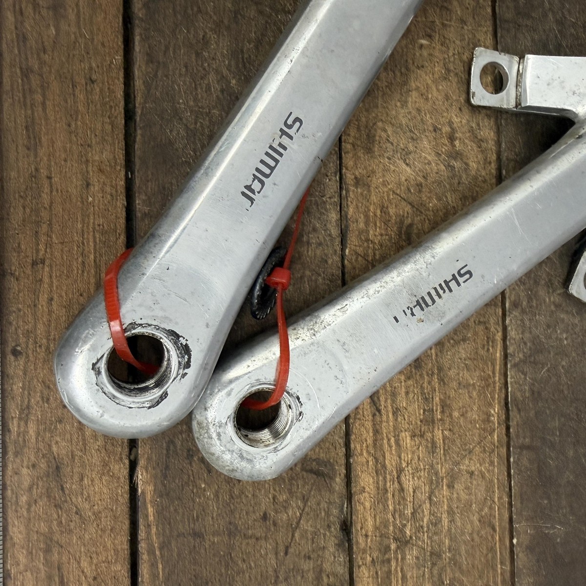 Vintage Shimano FC-B126 Crankset 170mm 130 BCD Square Taper Silver