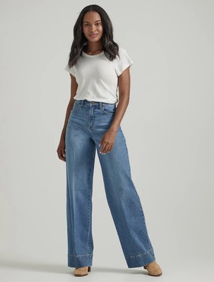 NWT Lee Women's Legendary High Rise Jean Stretch Denim Elevated Retro Sz XXL