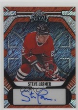 2025 Leaf Metal Legends Orange Shimmer /6 Steve Larmer #BA-SL1 Auto 11jd