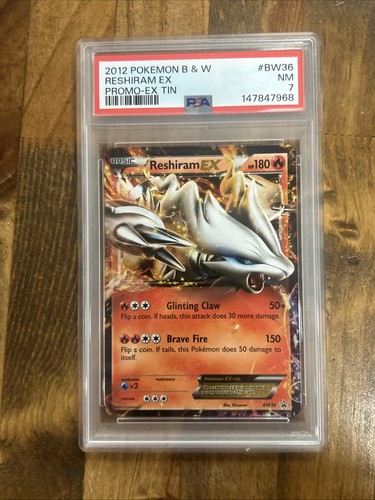 Reshiram-EX graded PSA 7 for sale on eBay