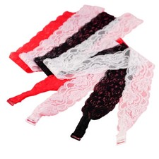 4 Pairs Lace Halter Neck Bra Straps Replacement Swimsuit Decorative Self Tie-...