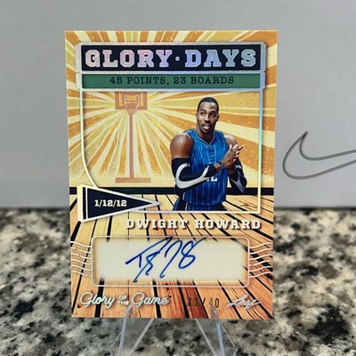 2025 Leaf Glory of the Game Dwight Howard AUTO 33/40 Orlando Magic 45 Pts/23 Reb