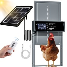 Solar Automatic Chicken Coop Door Opener Coop Access Control, Poultry Management