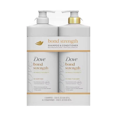 Dove Bond Strength Damage Therapy Shampoo & Conditioner Repair Care, 2 pk/33.8oz