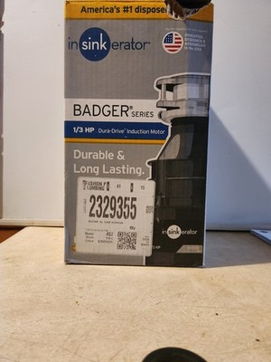 InSinkErator 1XL Badger Series 1/3-HP Garbage Disposal **MISSING 1 SCREW**