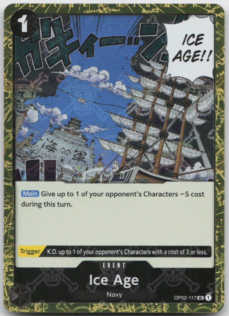 Ice Age (Jolly Roger Foil) OP02-117 Premium Booster -The Best- Foil