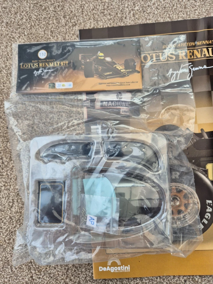 1/8 DEAGOSTINI BUILD THE 1985 LOTUS RENAULT 97T AYRTON SENNA F1 CAR ISSUE #110 - Image 2 of 3