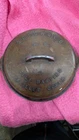 Griswold #8 Cast Iron Raised Letters Self Basting Skillet Cover Only.
