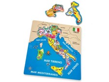Teorema 40462 Wooden Puzzle d'Italia Multi-Coloured Italy