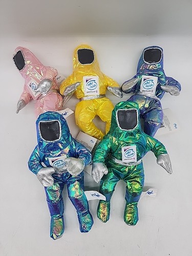 Lot of 5 Intel Bunny People Spaceman Plush 8" 1997 Pentium II (1D)
