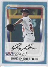 2011 Bowman Draft Prospects Blue 103/499 Jordan Sheffield #BDPP106 3i3