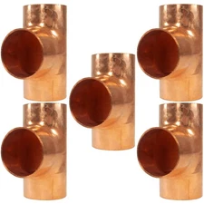 Appli Parts AP-T158B5 1-5/8in Wrot Copper Tee CxCxC connections for refrigeratio