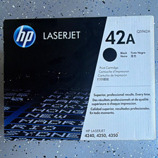 HP 42A Q5942A Black Genuine/Original LaserJet Toner Cartridge 4240 4250