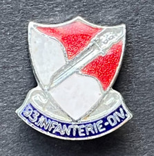 MOTORCYCLE Pin Badge 93 Infanterie Shield 1% Outlaw Biker