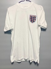 ENGLAND NATIONAL TEAM 1966 #6 MOORE HOME SHIRT JERSEY SCORE DRAW SIZE M WHITE