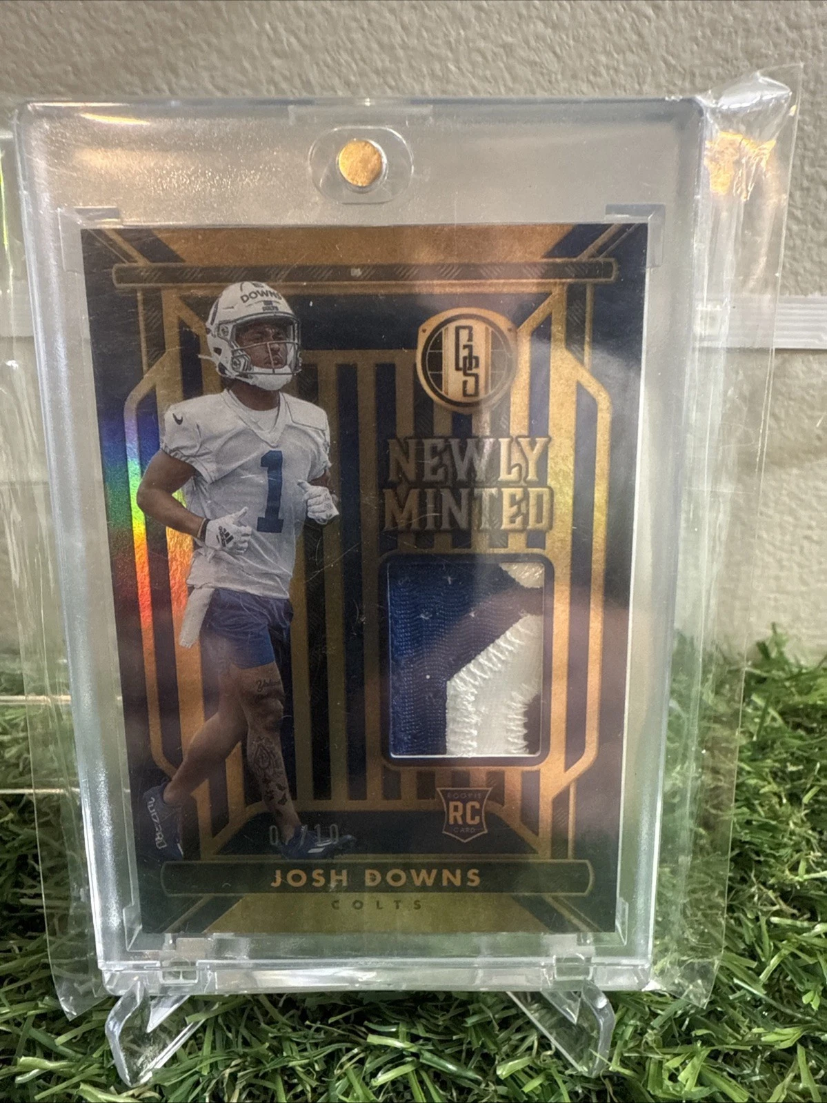 Josh Downs Panini Gold Standard Newly Minted Memorabilia #NM21 Rose Gold