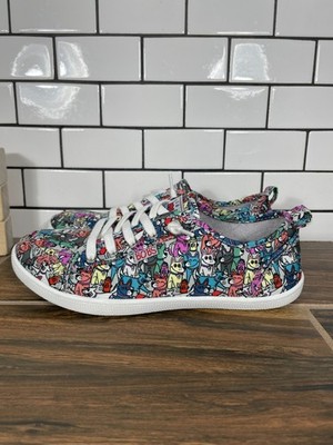 SKECHERS Bobs B Cute Friends Fur Ever Shoes Womens 7.5 Multicolor Dogs Sneakers