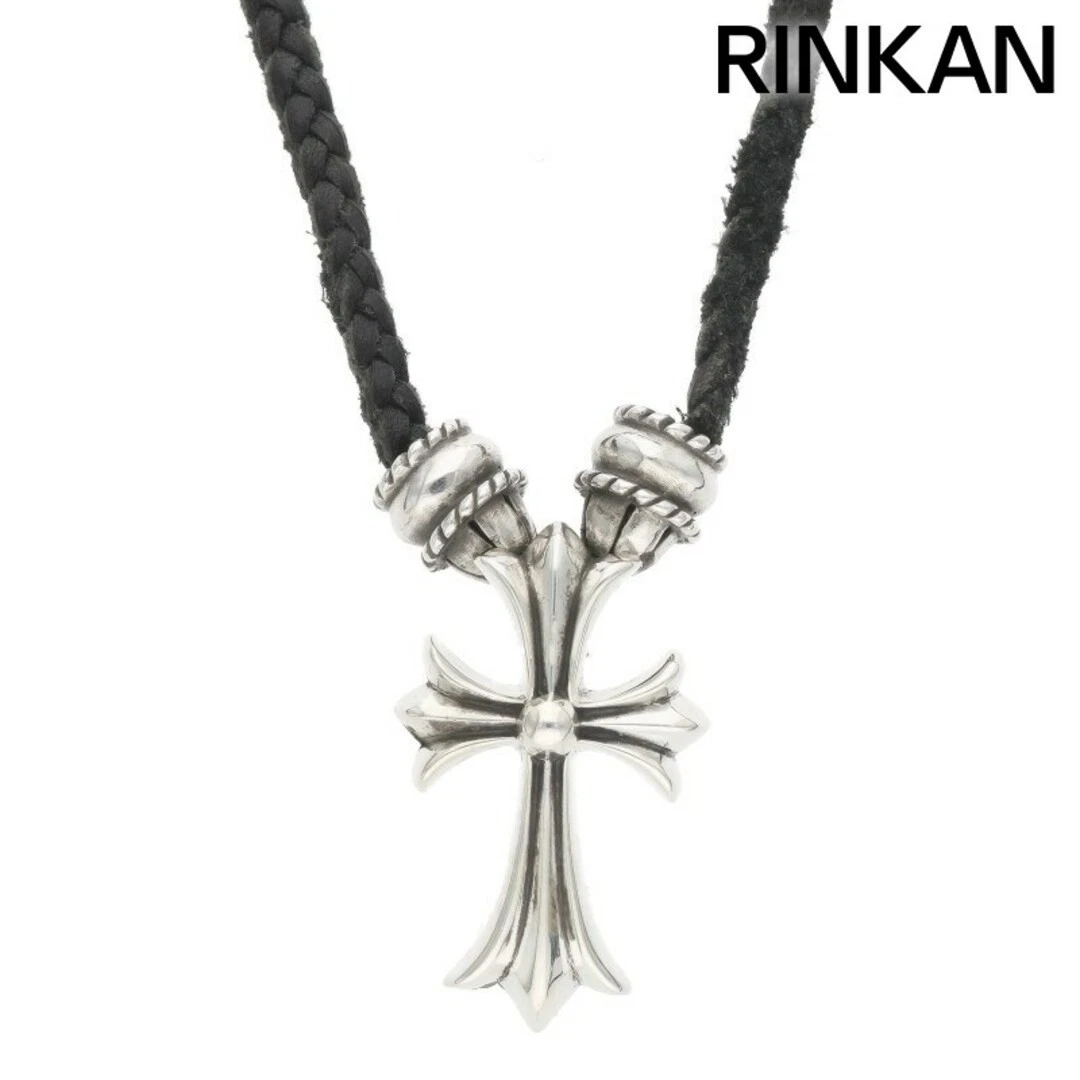 CHROME HEARTS Collana Uomo Cromo Cuori CH CRS SML CL Piccola Croce Argento Crimpato Usata 54f42a
