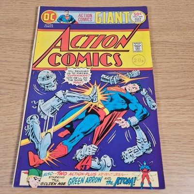 VTG Action Comics #449 Superman My Best Friend The Super-Spy DC Comic 1975