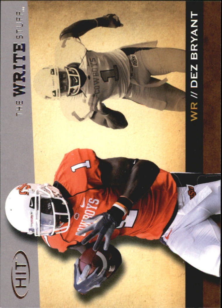 2010 SAGE HIT Write Stuff #WS2 Dez Bryant - FB