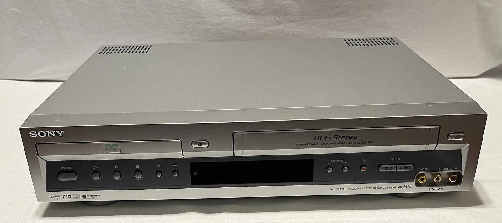 Sony SLV-D100 DVD/VCR Combo Player Recorder No Remote for Parts Only