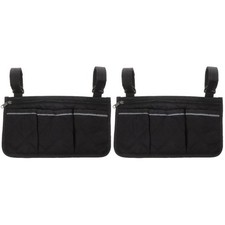 2 PCS Accessory Pouches for Wheelchairs Side Bags Power Accessories