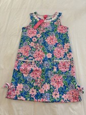 Lilly Pulitzer Girls Little Lilly Knit Shift Spring In Your Step Size XL 12-14