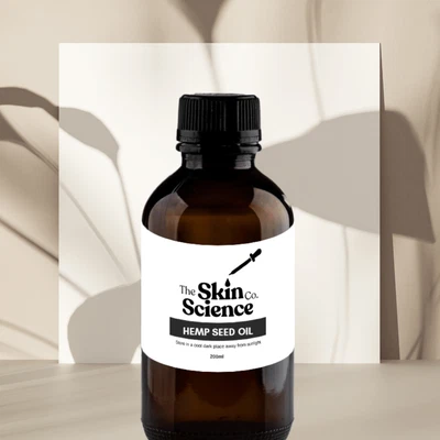 THE SKIN SCIENCE COMPANY Hemp Seed Oil - Calms Redness & Soothe Inflamed Skin | Free Shipping - 200ml