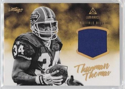 2020 Panini Luminance Vintage Materials Gold 4/49 Thurman Thomas #VM3 HOF k4s