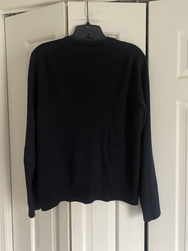 Club Monaco Navy Blue Green Merino Wool Knit Men's Sweater XS - Picture 3 of 4