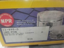 NPR Pistons 11-895-0 set of 4 Fots Toyota Prius 1.5L 2001 - 2004 1NZ-FXE