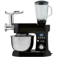 Food Processor Stand Mixer with Blender & Meat Mincer Grinder 6.2L Bowl 1200W