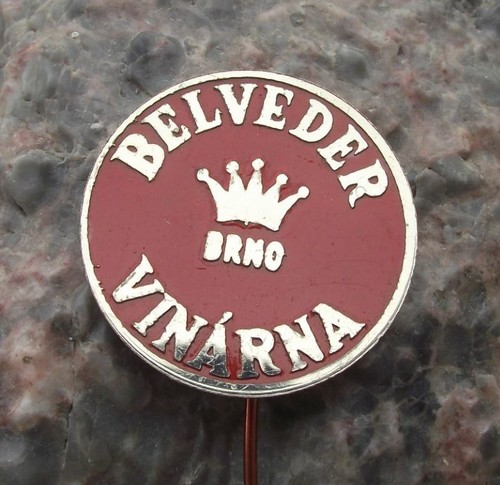 Antike Belveder Vinarna Weinberg Weinkeller Tschechisches Restaurant Brünn Pin Anstecker - Bild 1 von 4