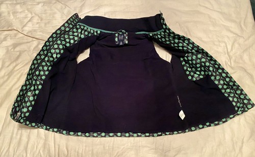 GAP KIDS Navy & Green Polka Dot Puffer Vest Jacket Outdoors Everyday Large 10 - Picture 5 of 6