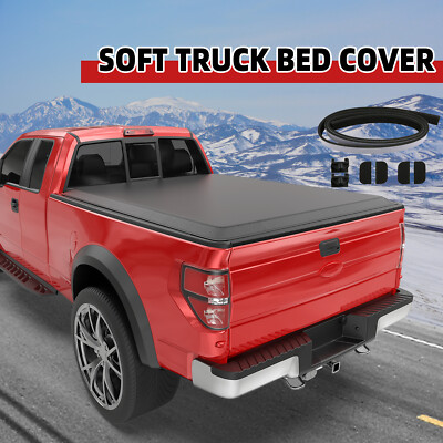 2022 Manufacturer Soft Tri-Fold FORD Maverick F250 Long Bed Truck Cover Tonneau Cover For Ford Ranger