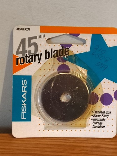 Vintage Fiskars Rotary Cutter Replacement Blade 45mm Straight Cutting - 9531 - Picture 3 of 4
