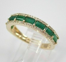 Yellow Over lab created Diamond & Baguette Em...